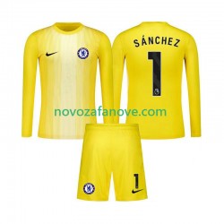 Nogometni Dres Chelsea Robert Sanchez 1 Golmanski Dječji Treći 2025-2026 Dugim Rukavima