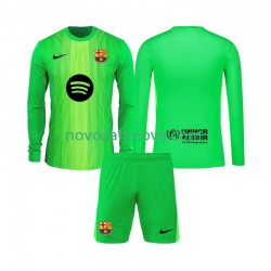 Nogometni Dres FC Barcelona Golmanski Dječji Domaći 2025-2026 Dugim Rukavima