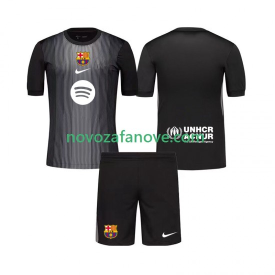 Nogometni Dres FC Barcelona Golmanski Dječji Treći 2025-2026 Kratkih Rukava