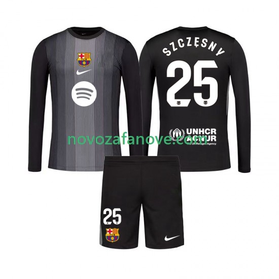 Nogometni Dres FC Barcelona Szczesny 25 Golmanski Dječji Treći 2025-2026 Dugim Rukavima
