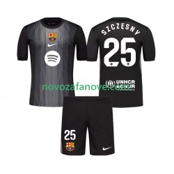 Nogometni Dres FC Barcelona Szczesny 25 Golmanski Dječji Treći 2025-2026 Kratkih Rukava
