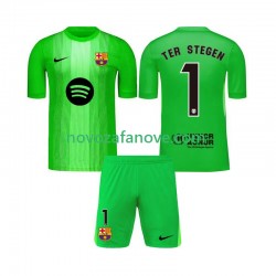 Nogometni Dres FC Barcelona Ter Stegen 1 Golmanski Dječji Domaći 2025-2026 Kratkih Rukava