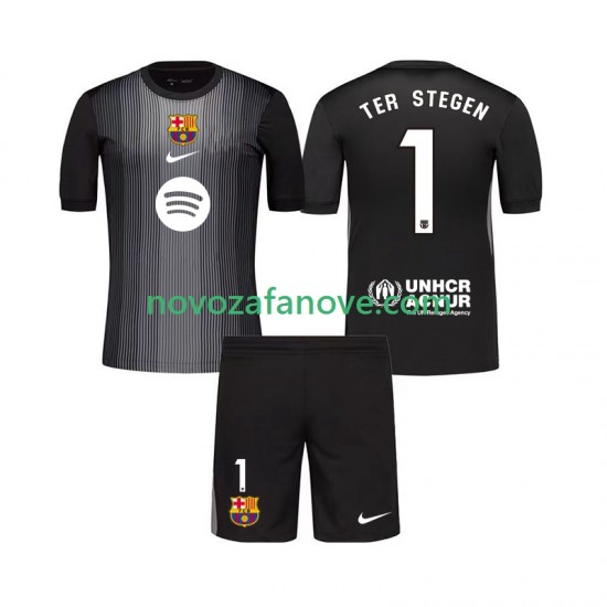 Nogometni Dres FC Barcelona Ter Stegen 1 Golmanski Dječji Treći 2025-2026 Kratkih Rukava