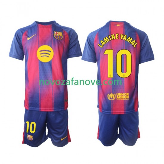 Nogometni Dres FC Barcelona Lamine Yamal 10 Dječji Domaći 2025-2026 Kratkih Rukava