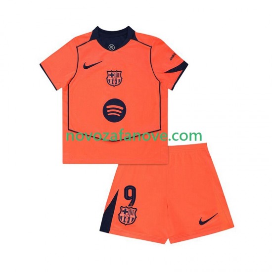 Nogometni Dres FC Barcelona Robert Lewandowski 9 UCL Dječji Treći 2025-2026 Kratkih Rukava