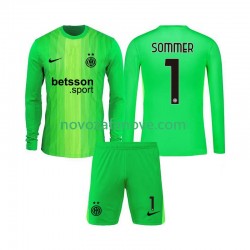 Nogometni Dres Inter Milan Yann Sommer 1 Golmanski Dječji Treći 2025-2026 Dugim Rukavima