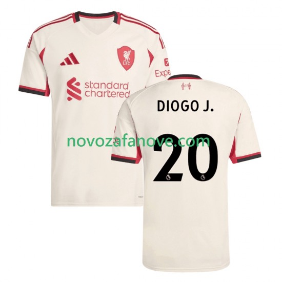 Nogometni Dres Liverpool Diogo Jota 20 Muški Gostujući 2025-2026 Kratkih Rukava