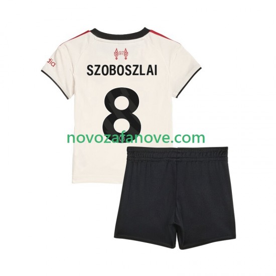 Nogometni Dres Liverpool Dominik Szoboszlai 8 Dječji Gostujući 2025-2026 Kratkih Rukava
