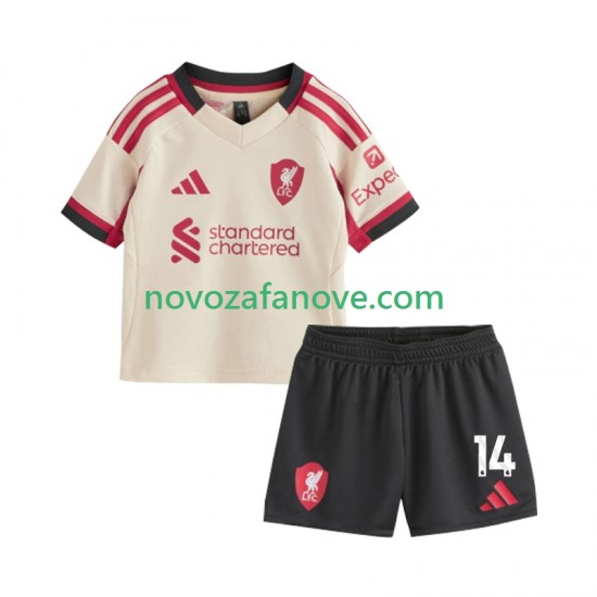 Nogometni Dres Liverpool Federico Chiesa 14 Dječji Gostujući 2025-2026 Kratkih Rukava