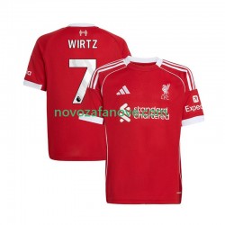 Nogometni Dres Liverpool Florian Wirtz 7 Muški Domaći 2025-2026 Kratkih Rukava