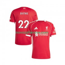 Nogometni Dres Liverpool Hugo Ekitike 22 Muški Domaći 2025-2026 Kratkih Rukava