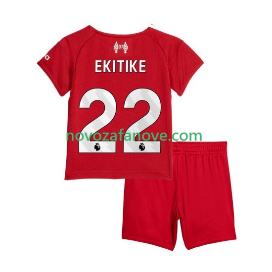Nogometni Dres Liverpool Hugo Ekitike 22 Dječji Domaći 2025-2026 Kratkih Rukava