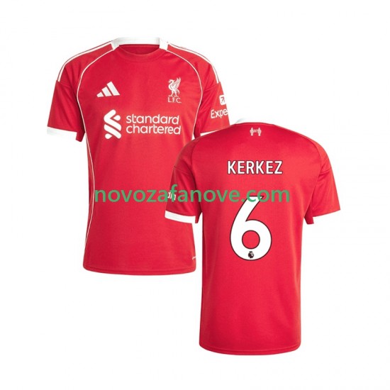 Nogometni Dres Liverpool Milos Kerkez 6 Muški Domaći 2025-2026 Kratkih Rukava