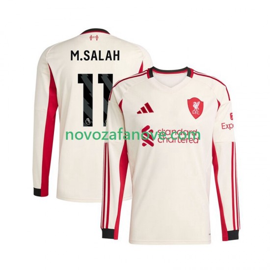 Nogometni Dres Liverpool Mohamed Salah 11 Muški Gostujući 2025-2026 Dugim Rukavima