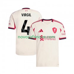 Nogometni Dres Liverpool Virgil van Dijk 4 Muški Gostujući 2025-2026 Kratkih Rukava