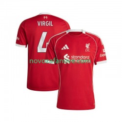 Nogometni Dres Liverpool Virgil van Dijk 4 Muški Domaći 2025-2026 Kratkih Rukava