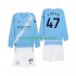 Nogometni Dres Manchester City Phil Foden 47 Dječji Domaći 2025-2026 Dugim Rukavima
