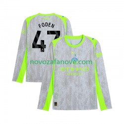 Nogometni Dres Manchester City Phil Foden 47 Muški Treći 2025-2026 Dugim Rukavima