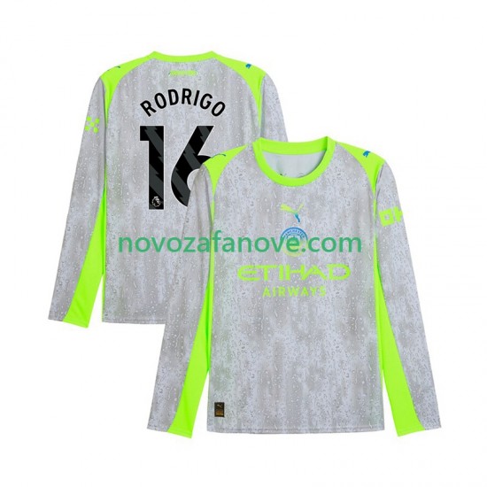 Nogometni Dres Manchester City Rodrigo Hernandez 16 Muški Treći 2025-2026 Dugim Rukavima