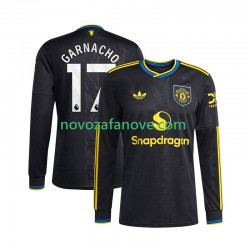 Nogometni Dres Manchester United Alejandro Garnacho 17 Muški Treći 2025-2026 Dugim Rukavima