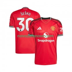 Nogometni Dres Manchester United Benjamin Sesko 30 Muški Domaći 2025-2026 Kratkih Rukava