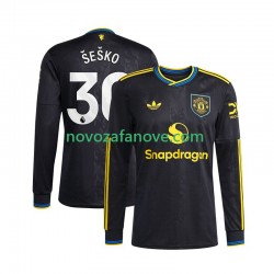 Nogometni Dres Manchester United Benjamin Sesko 30 Muški Treći 2025-2026 Dugim Rukavima