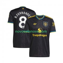Nogometni Dres Manchester United Bruno Fernandes 8 Muški Treći 2025-2026 Kratkih Rukava