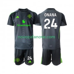 Nogometni Dres Manchester United Andre Onana 24 Golmanski Dječji Gostujući 2025-2026 Kratkih Rukava
