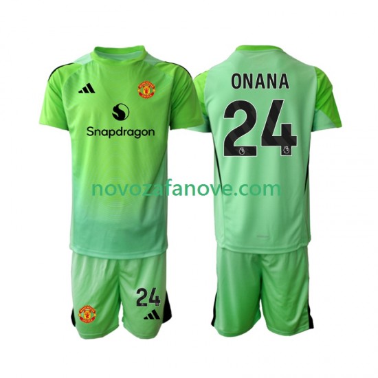 Nogometni Dres Manchester United Andre Onana 24 Golmanski Dječji Četvrti 2025-2026 Kratkih Rukava