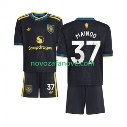 Nogometni Dres Manchester United Kobbie Mainoo 37 Dječji Treći 2025-2026 Kratkih Rukava