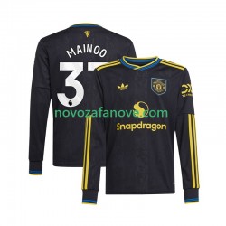 Nogometni Dres Manchester United Kobbie Mainoo 37 Muški Treći 2025-2026 Dugim Rukavima