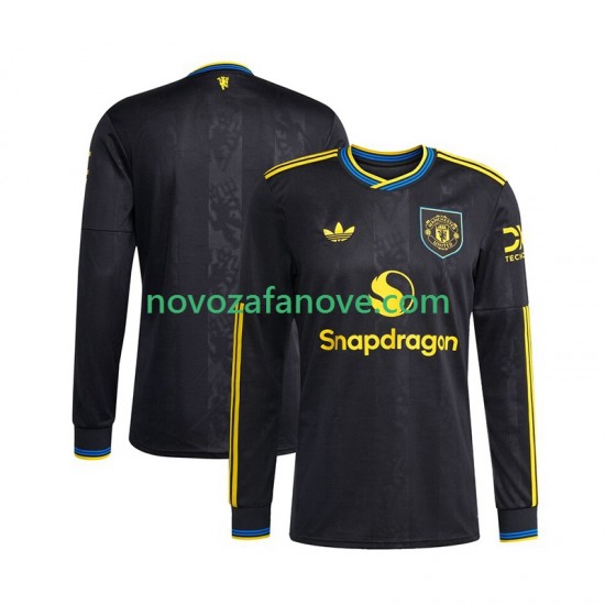 Nogometni Dres Manchester United Muški Treći 2025-2026 Dugim Rukavima