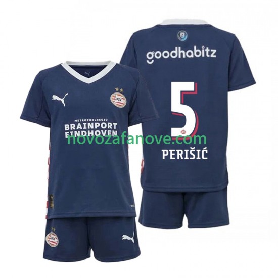 Nogometni Dres PSV Eindhoven Ivan Perisic 5 Dječji Gostujući 2025-2026 Kratkih Rukava