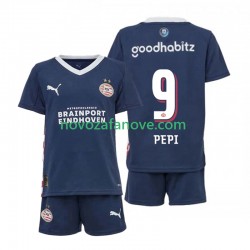 Nogometni Dres PSV Eindhoven Ricardo Pepi 9 Dječji Gostujući 2025-2026 Kratkih Rukava