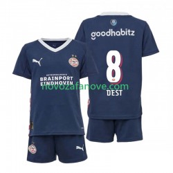 Nogometni Dres PSV Eindhoven Sergino Dest 8 Dječji Gostujući 2025-2026 Kratkih Rukava