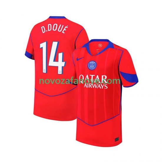 Nogometni Dres Paris Saint-Germain Desire Doue 14 Muški Treći 2025-2026 Kratkih Rukava