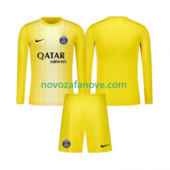 Nogometni Dres Paris Saint-Germain Golmanski Dječji Treći 2025-2026 Dugim Rukavima