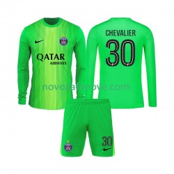 Nogometni Dres Paris Saint-Germain Lucas Chevalier 30 Golmanski Dječji Gostujući 2025-2026 Dugim Rukavima
