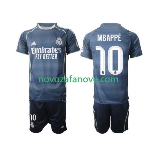 Nogometni Dres Real Madrid Mbappé Kylian 10 Dječji Gostujući 2025-2026 Kratkih Rukava