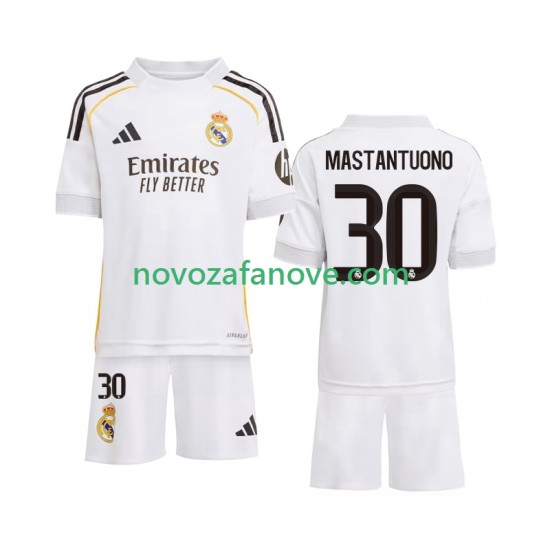 Nogometni Dres Real Madrid Mastantuono 30 Dječji Domaći 2025-2026 Kratkih Rukava