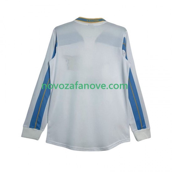 Nogometni Dres SS Lazio 2000 Retro Muški Gostujući 1999 Dugim Rukavima