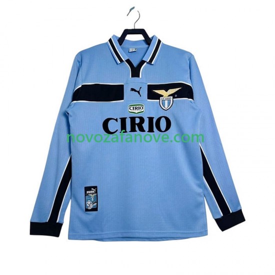 Nogometni Dres SS Lazio Retro Muški Domaći 1998 1999 Dugim Rukavima