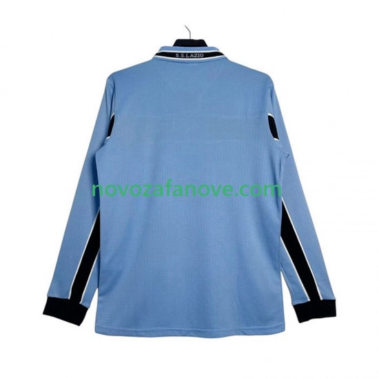 Nogometni Dres SS Lazio Retro Muški Domaći 1998 1999 Dugim Rukavima