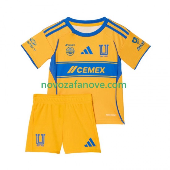 Nogometni Dres Tigres UANL Dječji Domaći 2025-2026 Kratkih Rukava