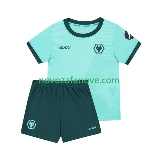 Nogometni Dres Wolverhampton Wanderers Dječji Gostujući 2025-2026 Kratkih Rukava