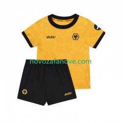 Nogometni Dres Wolverhampton Wanderers Dječji Domaći 2025-2026 Kratkih Rukava