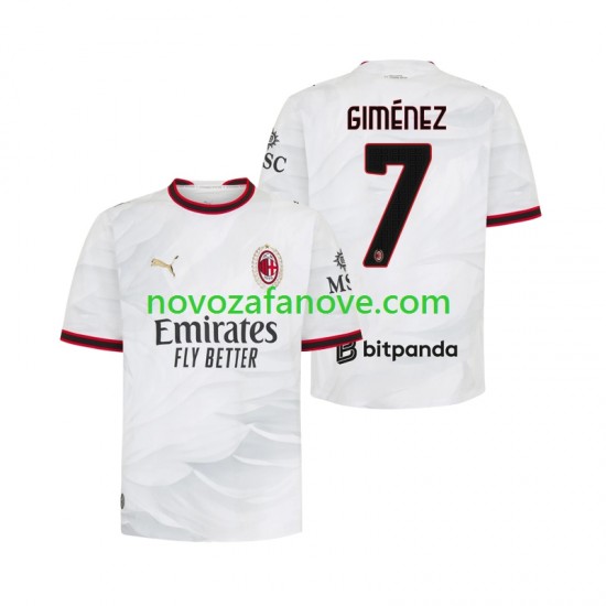 Nogometni Dres AC Milan Gimenez 7 Muški Gostujući 2026-2027 Kratkih Rukava