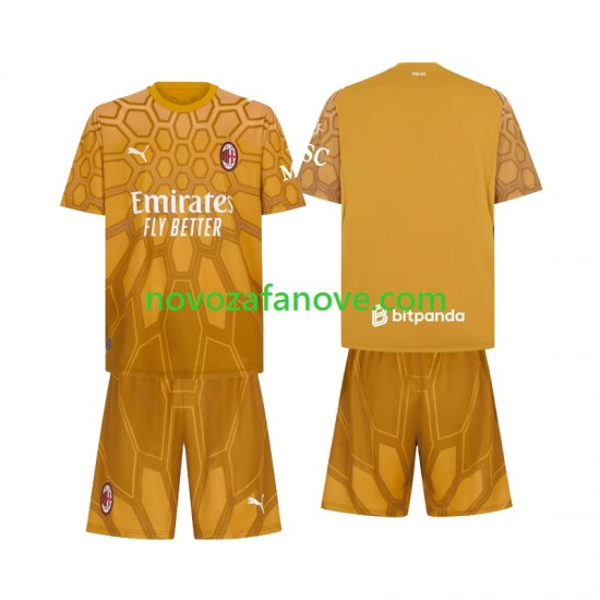 Nogometni Dres AC Milan Golmanski Dječji Domaći 2026-2027 Kratkih Rukava