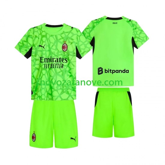 Nogometni Dres AC Milan Golmanski Dječji Treći 2026-2027 Kratkih Rukava