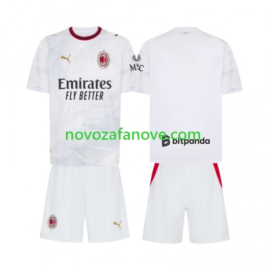 Nogometni Dres AC Milan Dječji Gostujući 2026-2027 Kratkih Rukava